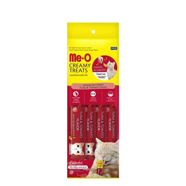 Me-O Cat Food Creamy Treats Tuna Tomato 4X15GM